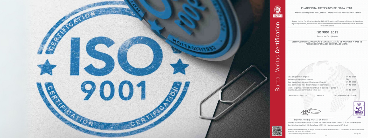 Agora somos Certificado ISO 9001